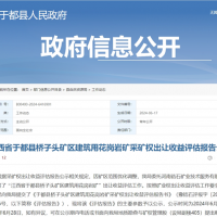 評(píng)估1.4元/噸！江西又有儲(chǔ)量超億噸砂石大礦出讓