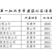 保障建材供應！北京公布2024年第一批建筑砂石綠色基地名單