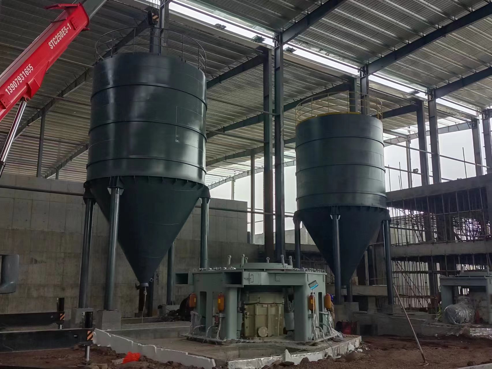 焊接鋼板倉江西新余項目投產使用